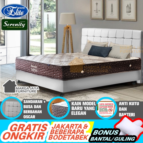 Jual Spring bed SET Divan + Sandaran Elite Serenity Superstar Valentine ...