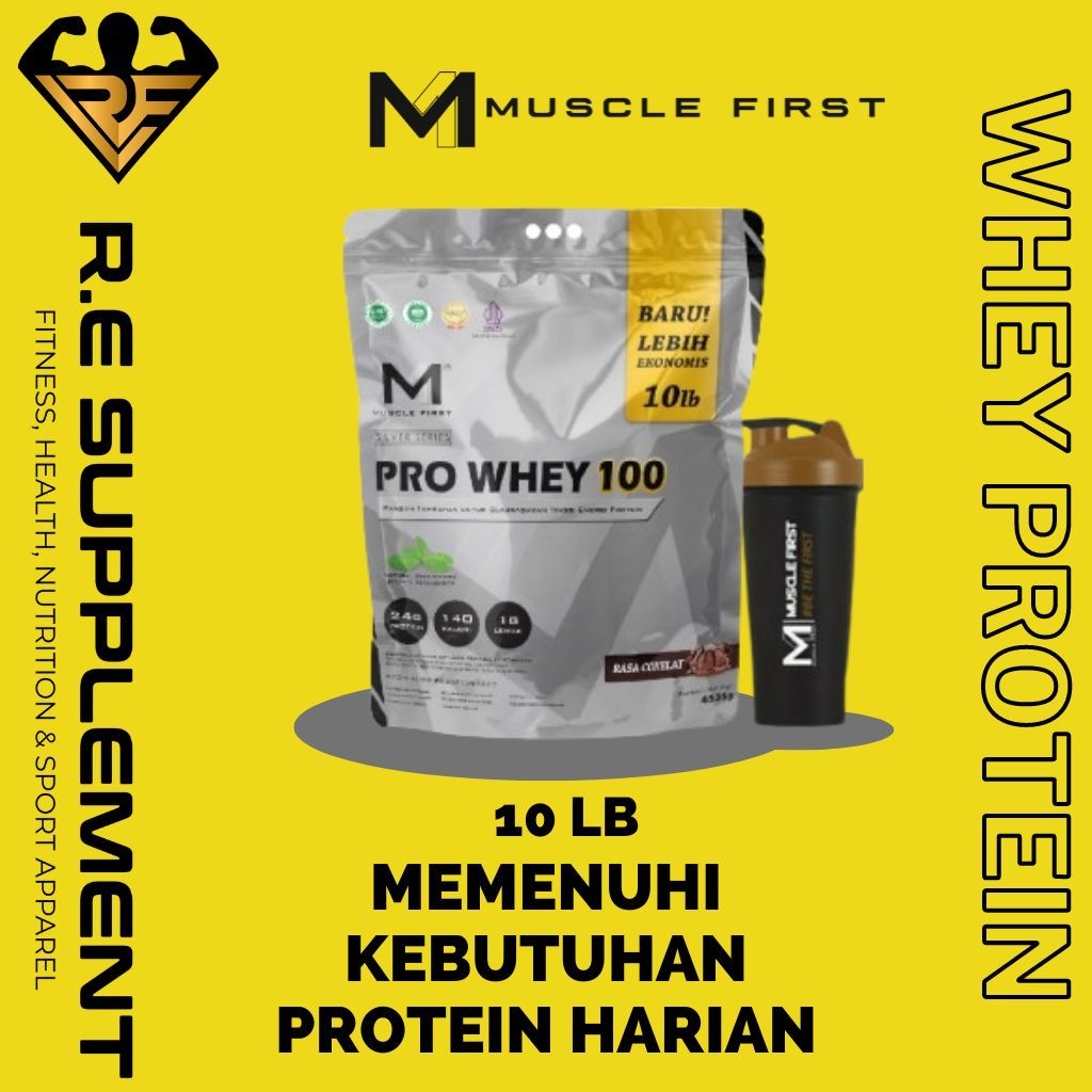 Jual MUSCLE FIRST Pro Whey 100 10lbs/4535gr - Whey Protein Suplemen ...