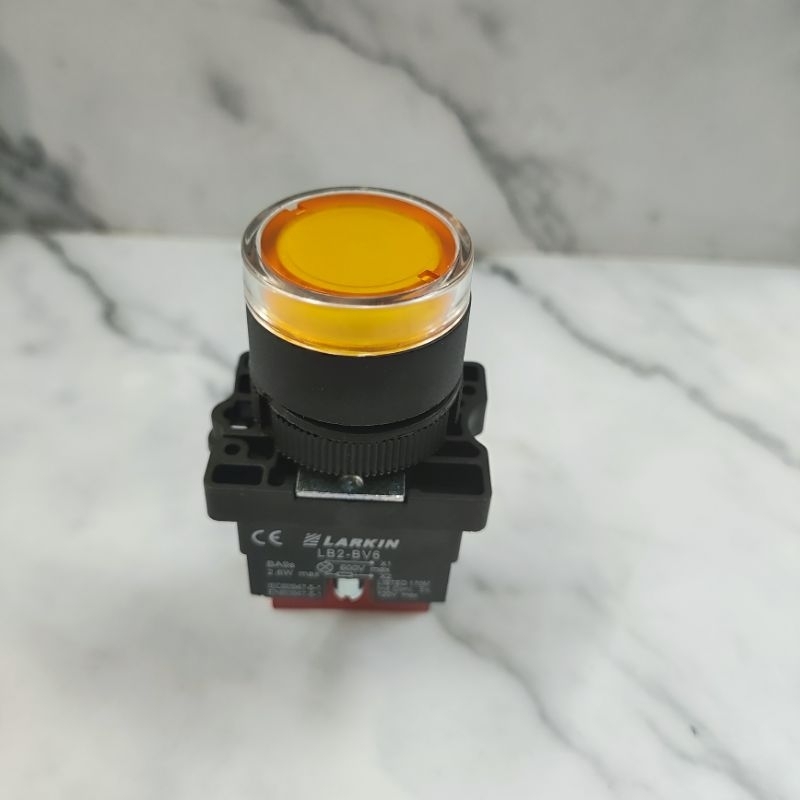 Jual Push BUTTON LED Illuminated Larkin RED GREEN YELLOW 220VAC LARKIN ...