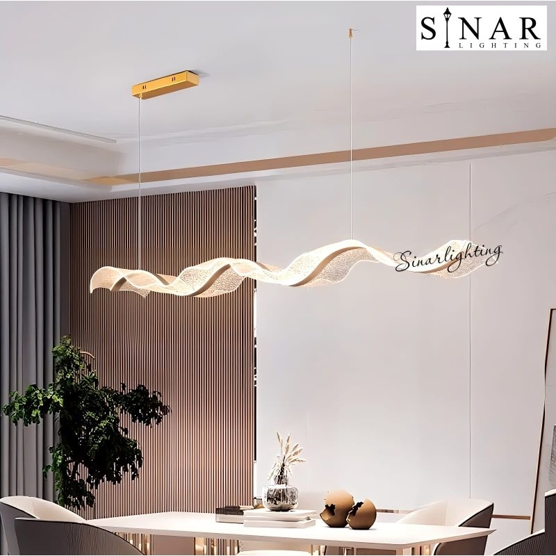 Jual lampu gantung modern shawl bright LED panjang 120/150/200 cm ...
