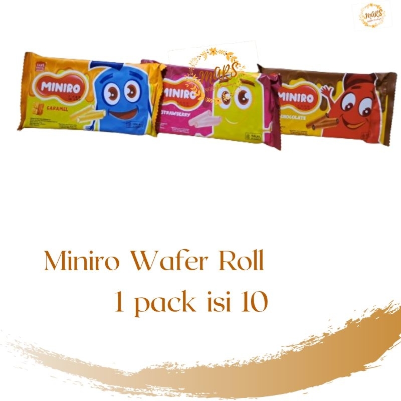 Jual Miniro Wafer Roll 1 pack isi 10 bks | Shopee Indonesia
