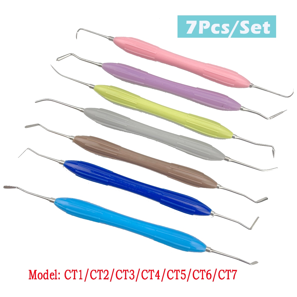 Jual 7PCS Dental Composite Filling Spatula/ Instrument Set / Instrument ...