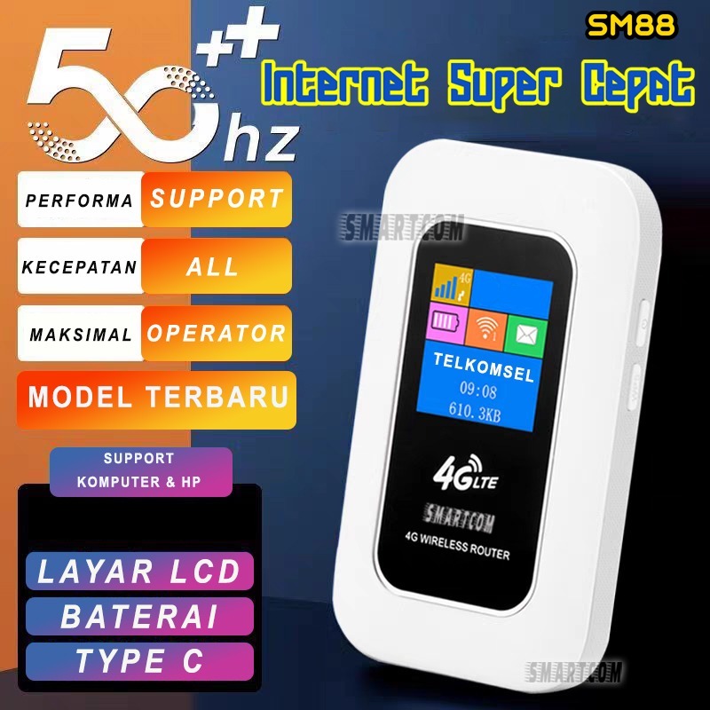 Jual SMARTCOM ~ Modem Mifi Wifi SMARTCOM SM88 Unlock All Operator 4G ...