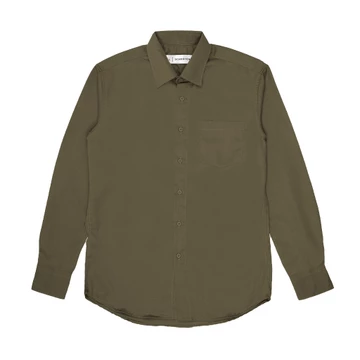 The Essentials Shirt Kemeja Kantor Polos Pria Slim Fit Lengan Panjang All Variant