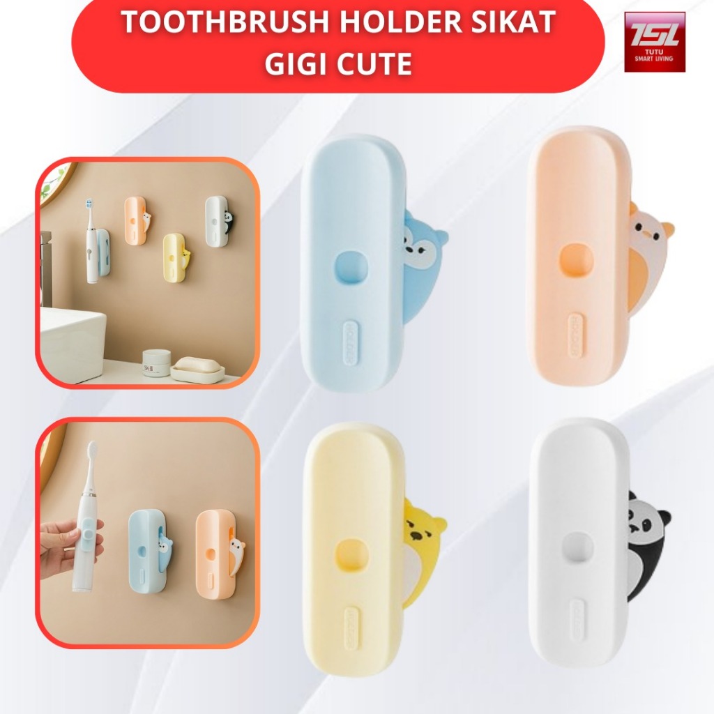 Jual TUTU Toothbrush Holder Sikat Gigi Cute Tempel Dinding Magnet ...