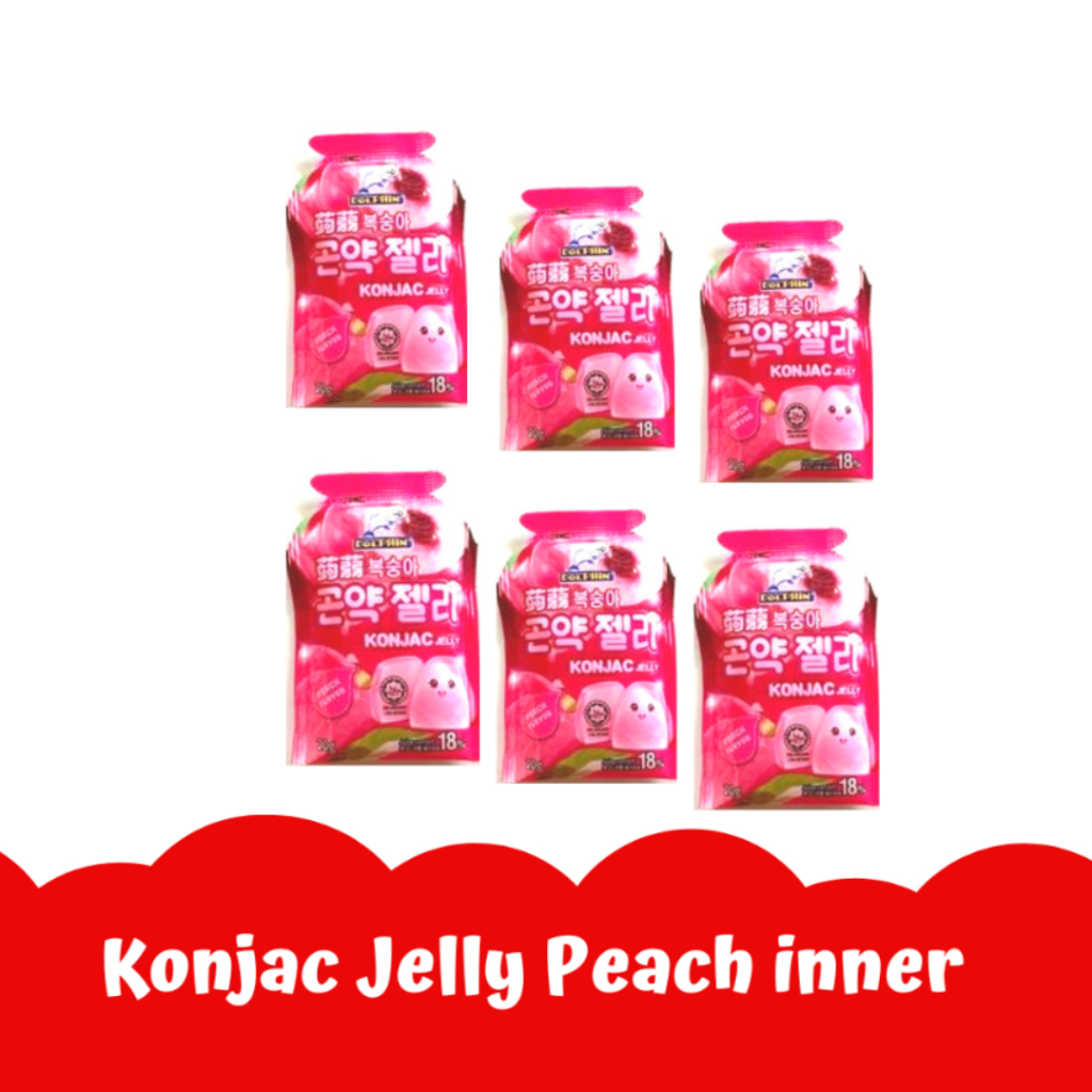 Jual Permen Jeli Konjac Rasa Peach / Peach Konjac Jelly (20g x 15 pcs ...