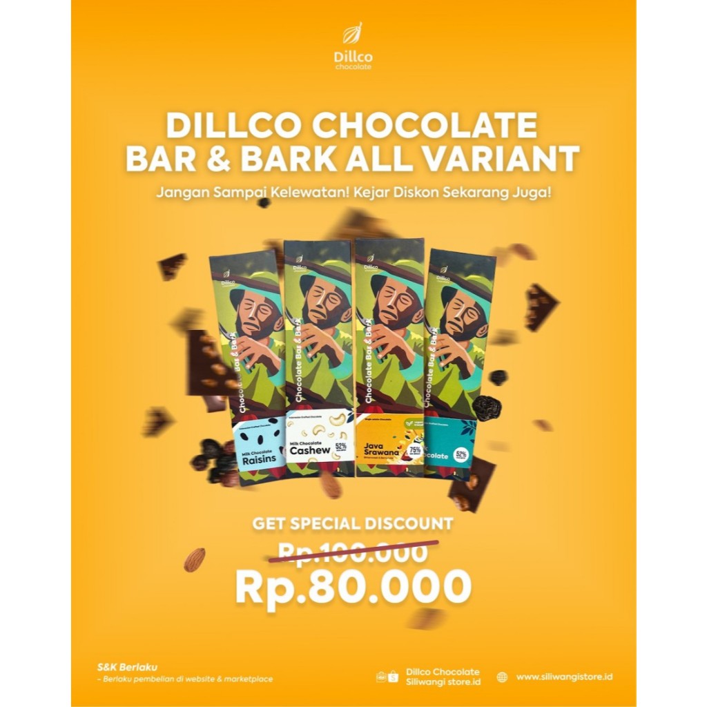 Jual DILLCO CHOCOLATE BAR & BARK ALL VARIANT | Shopee Indonesia