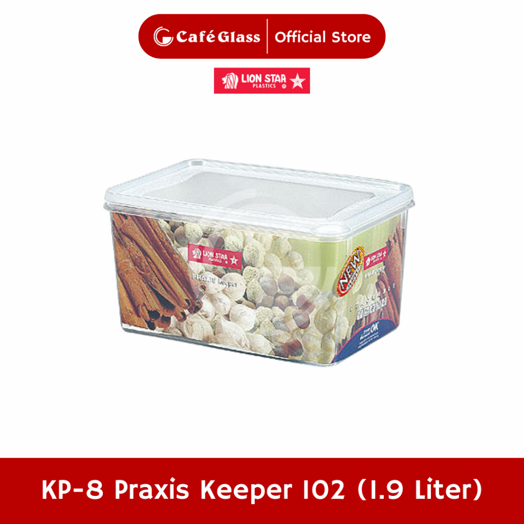 Toples Plastik 1.9L Lion Star KP8 Kedap Udara - Food Storage Kotak Makan Klip To Keep