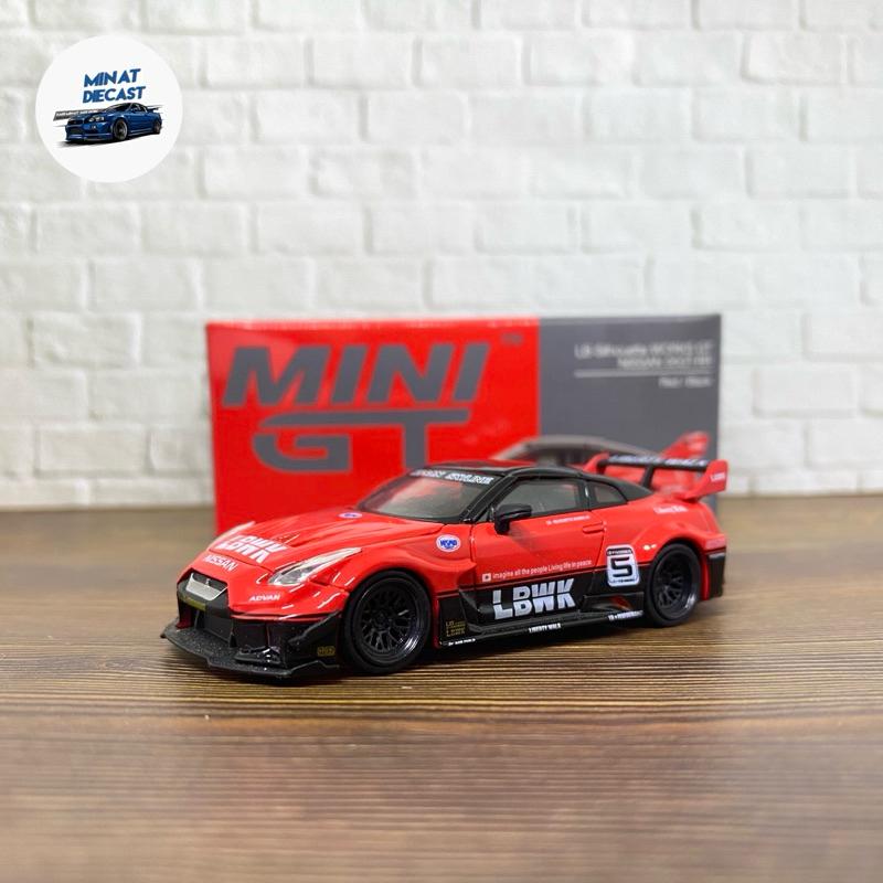 Jual mini gt lb silhouette works gt nissan r35 red black | Shopee Indonesia