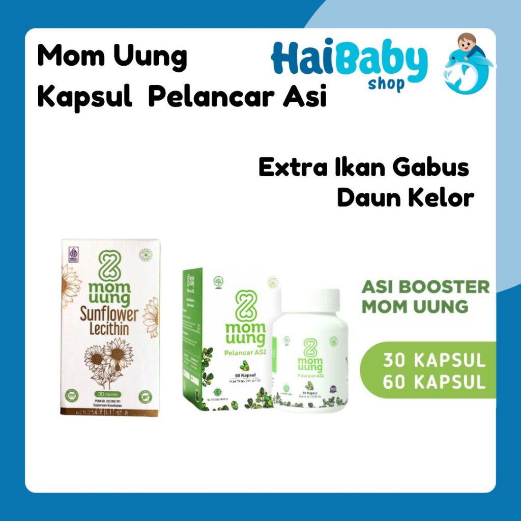 Jual MOM UUNG ASI BOOSTER 60 KAPSUL /30 KAPSUL MOM UUNG PELANCAR ASI