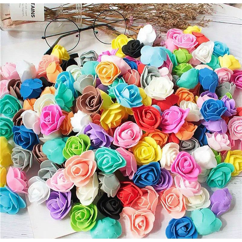 Jual BUNGA MAWAR SPONS TILE 2 CM | Shopee Indonesia