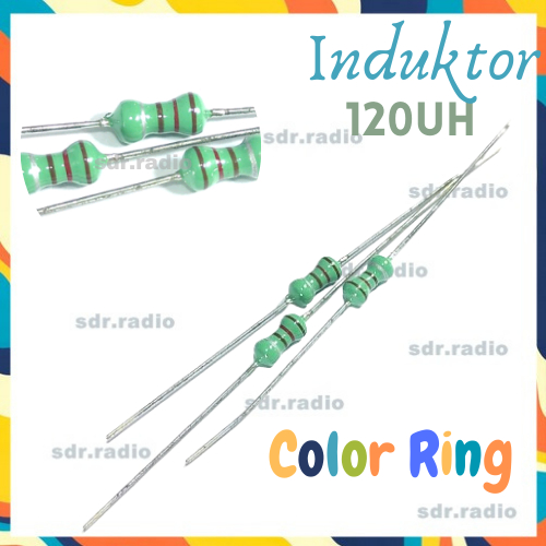 Jual Inductor Axial 120 uH Induktor Color Ring 120uH 1/2 watt 120,000nh ...