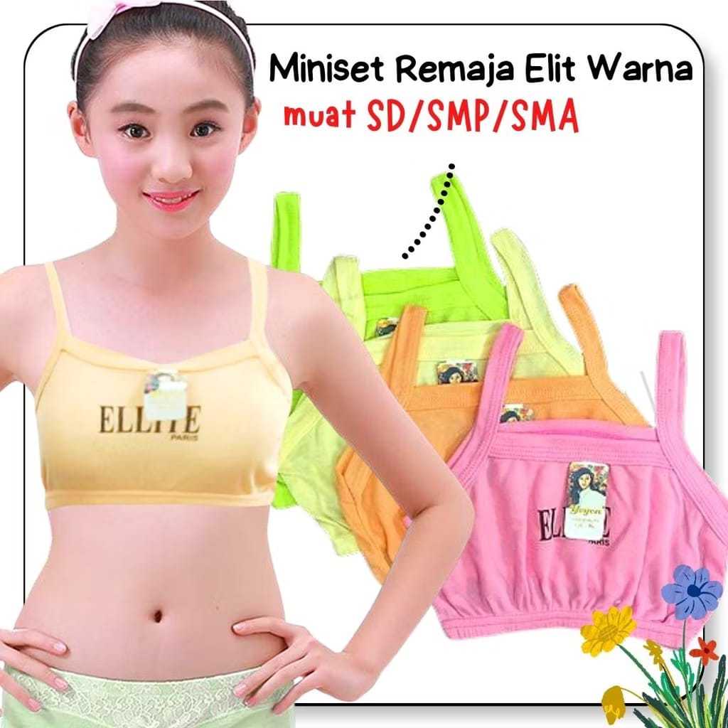 Jual Miniset Anak SD SMP Perempuan Elite Ukuran L dan XL ISI 6 PCS ...
