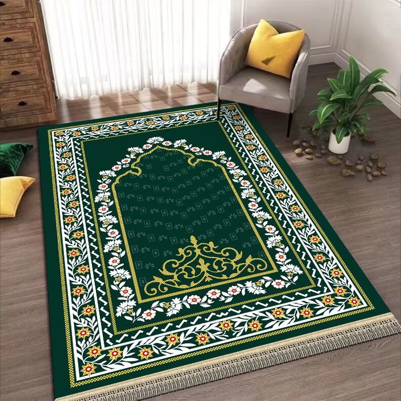 Sajadah bulu halus Kilat/glossy/silk Uk 50x100cm