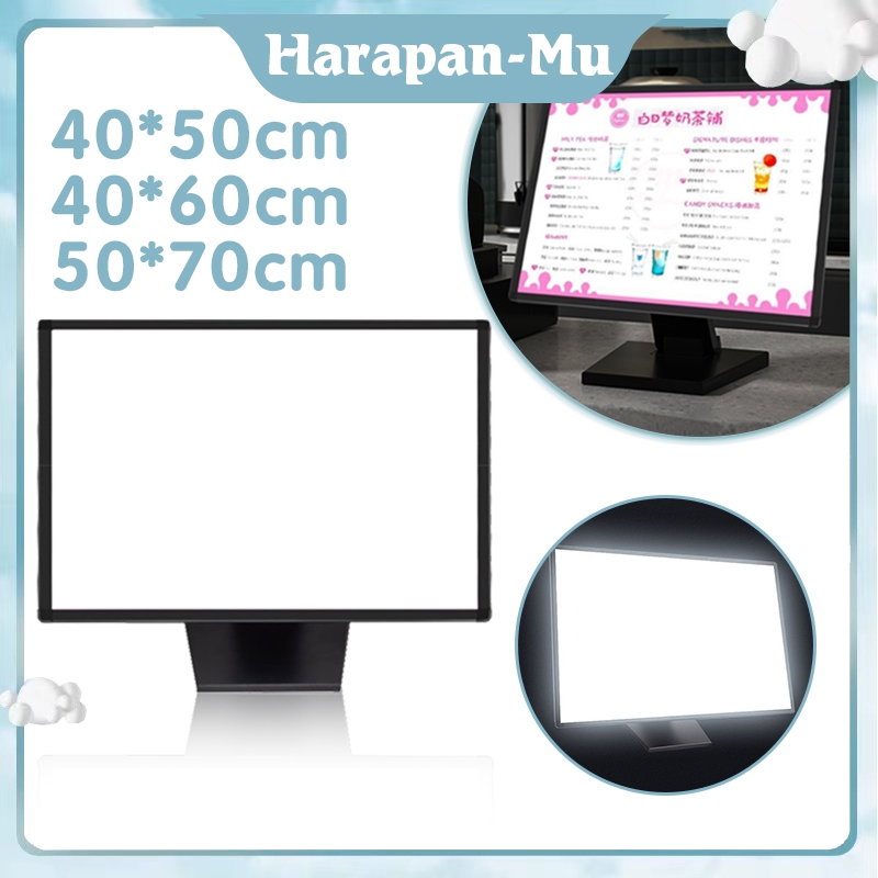 Jual Light Box Menu Slim Light Box Led Menu Board Light Box Table Menu ...