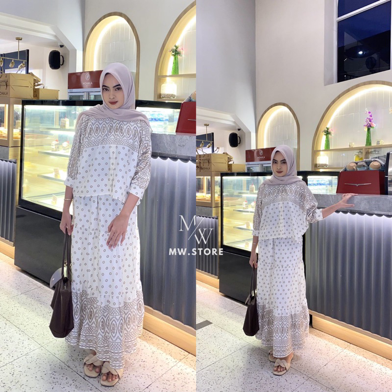 Jual Ellish Set Rok Rayon Premium Terbaru One Set Rok Wanita Kekinian ...