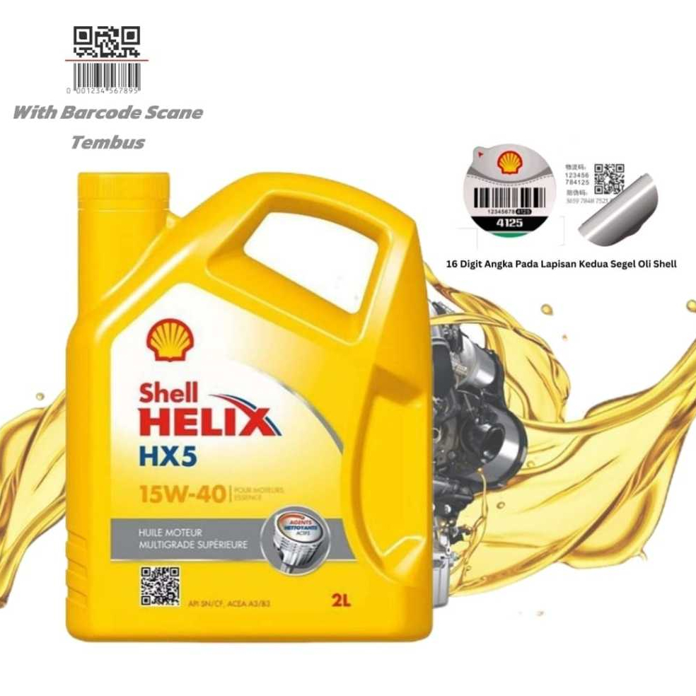 Jual SHELL Helix HX5 HX-5 15W-40 15W40 Galon Original | Shopee Indonesia