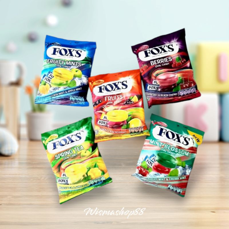 Jual PERMEN FOX'S OVAL CANDY CRISTAL 125 GRAM 1 PAK ISI 50 BUTIR ...