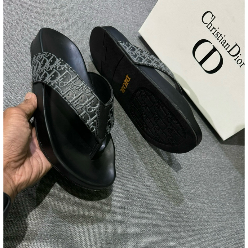 Jual sandal slip on premium || MIROR 12|| motif corak embos model jepit ...