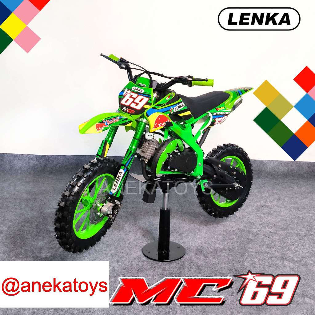 Jual Motor Bensin Lenka MC69 Mini Trail Anak Mesin Rumput Tarik 50cc ...