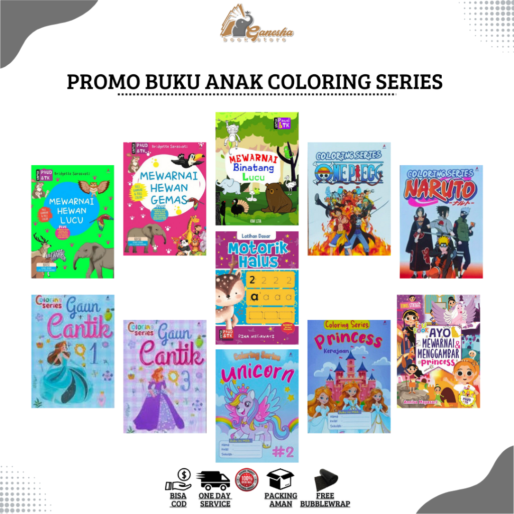 Jual PROMO Buku Anak Coloring Series | Shopee Indonesia