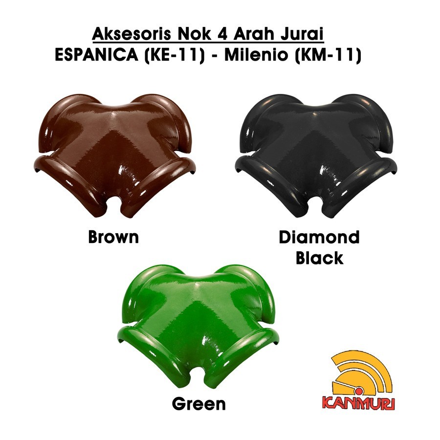 Jual Nok Empat Arah Kanmuri Espanica Milenio Brown, Green, Diamond ...