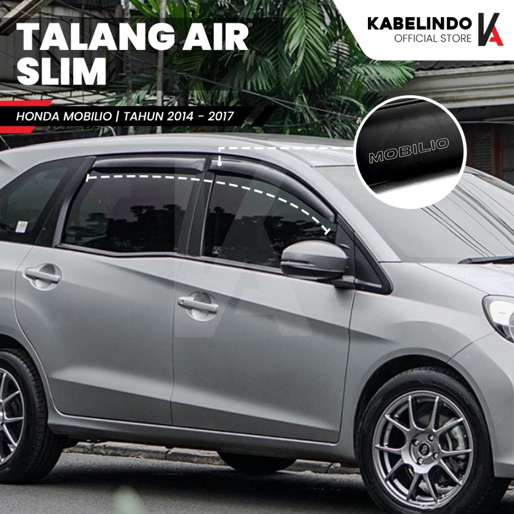 Jual Talang Air Pintu Mobil Honda Mobilio Model Slim Pintu Shopee Indonesia