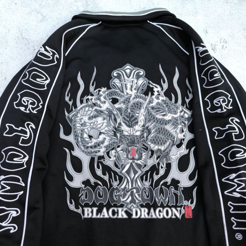 DOG TOWN BLACK DRAGON スカジャン RARE Vintage 90s Dog Town Black Dragon Sukajan Jacket Dog