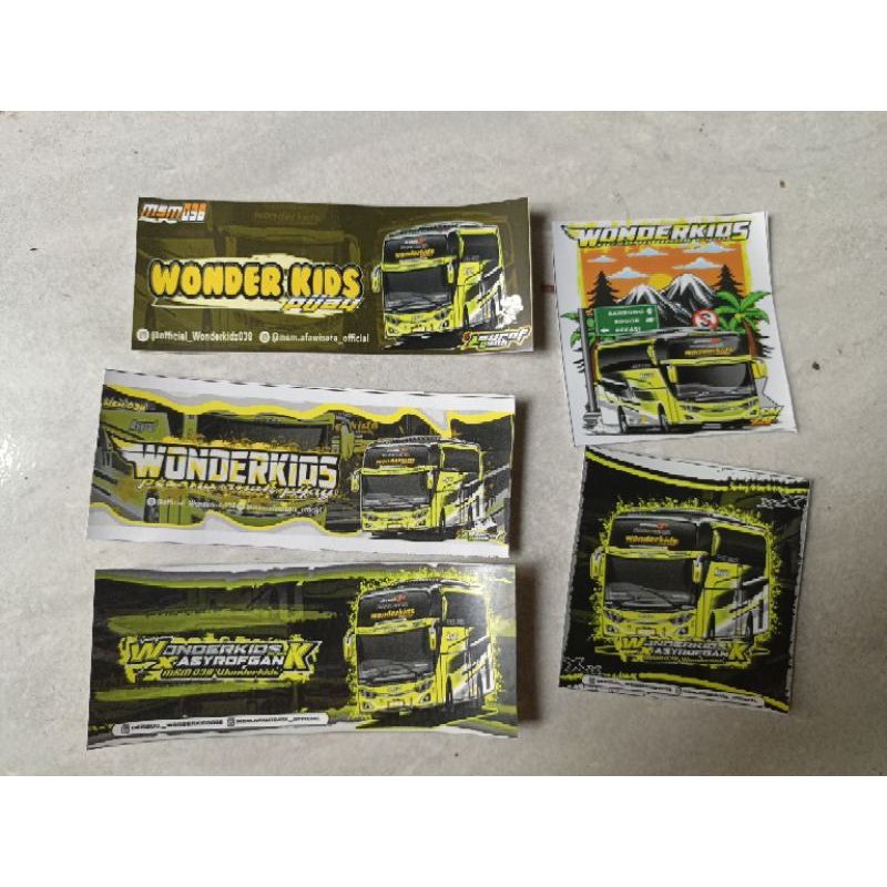Jual stiker bus msm wonderkids ori atau asli | Shopee Indonesia