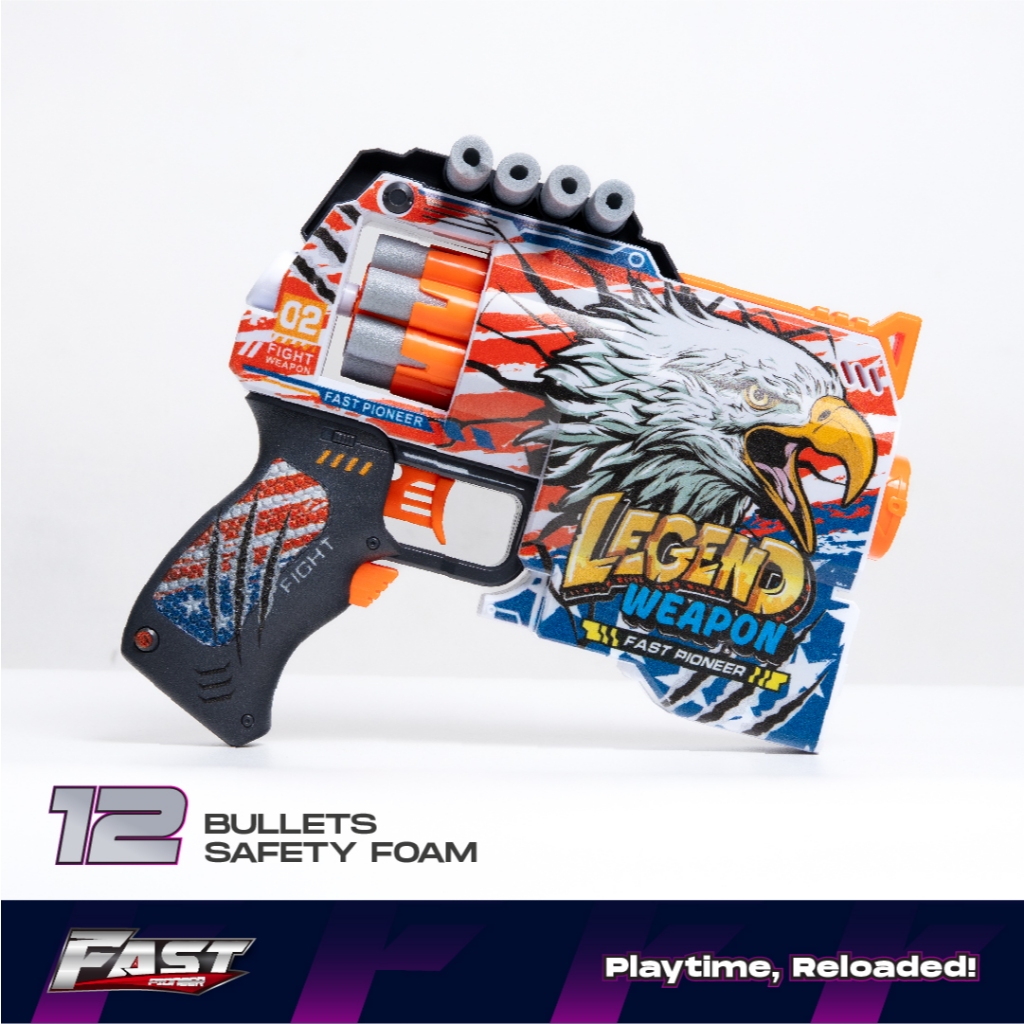 Jual Fast Pioneer - Electric Revolver Blaster Legend Weapon Series ...