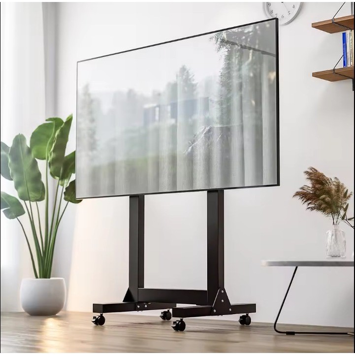 Jual Bracket tv standing tv roda tinggi 2meter 98 86 85 82 80 75 70 65 ...