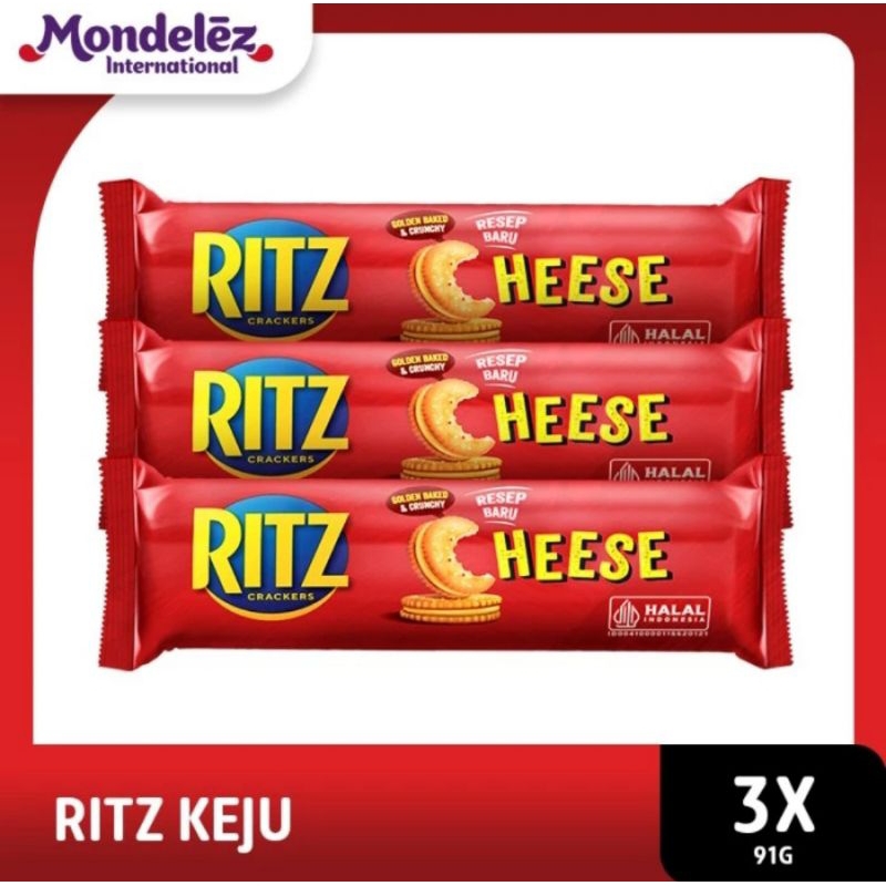 Jual Ritz Sandwich 91gr Chesee & Chocolate - Triple Pack | Shopee Indonesia