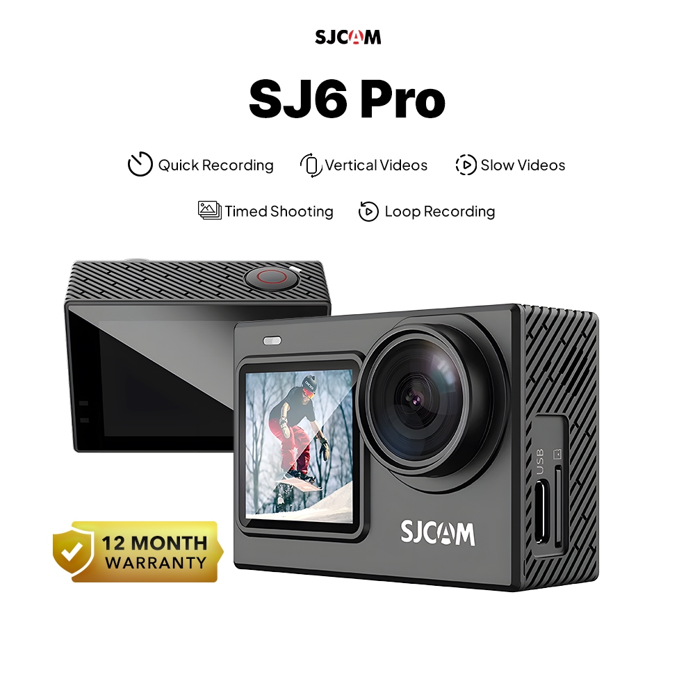 Jual SJCAM SJ6 Pro 4K 60FPS EIS 24 MP Touchscreen Action Camera ...