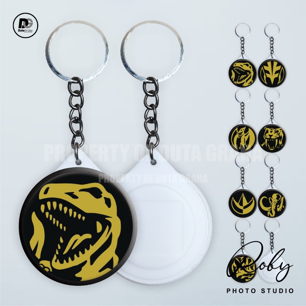 Jual [KEYRING PRESS] COINS POWER RANGERS Gantungan Kunci Keychain ...