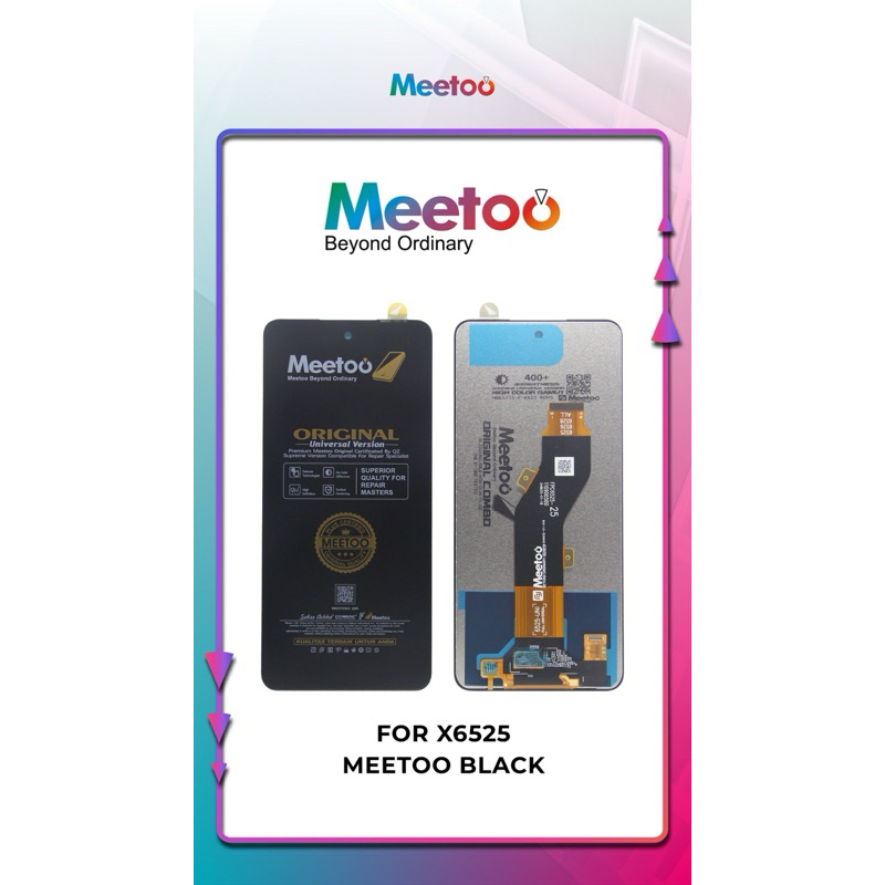Jual LCD INFINIX X6525 MEETOO BLACK+T/S/X6526/X6528 (SMART 8/HOT 40I ...