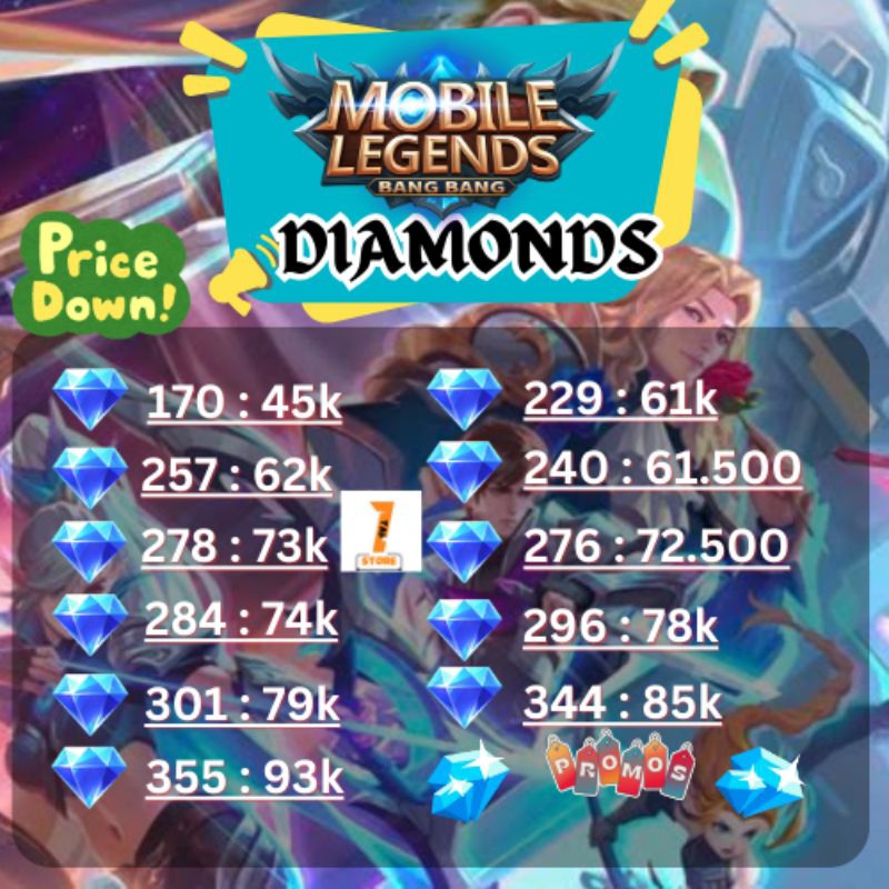 Jual Mobile Legends Bang Bang Diamond MLBB v3 | Shopee Indonesia