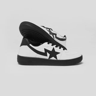 Sepatu Pria Wanita Terbaru Hitam Putih Olahraga