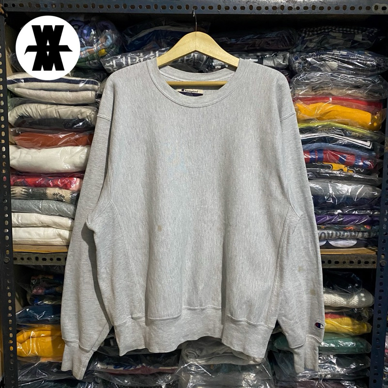 2000'S Champion Premium Reverse Weave College Sweatshirt, Men's XL unclear white type Vintage Second Hand main image 0