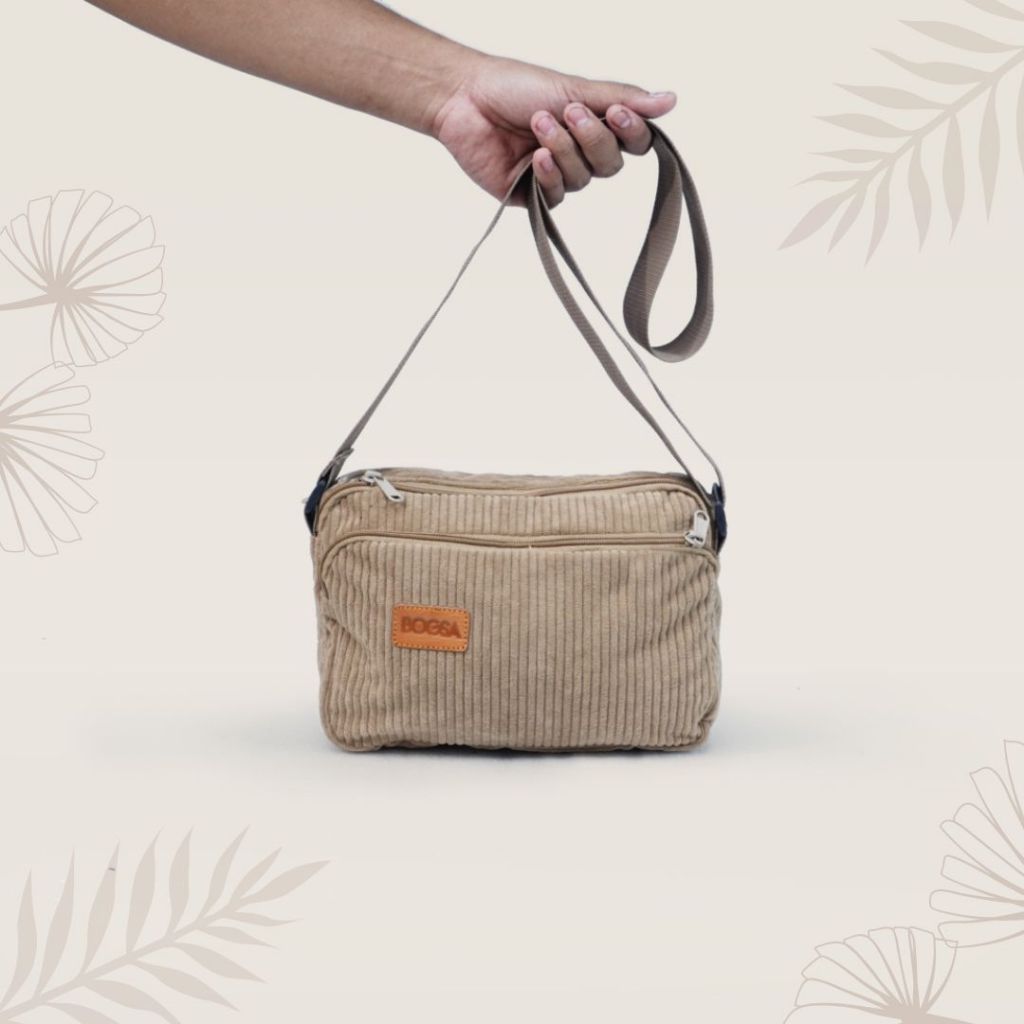 Jual Bogsa Austin Slingbag Selempang Pria Corduroy Carrington | Shopee ...