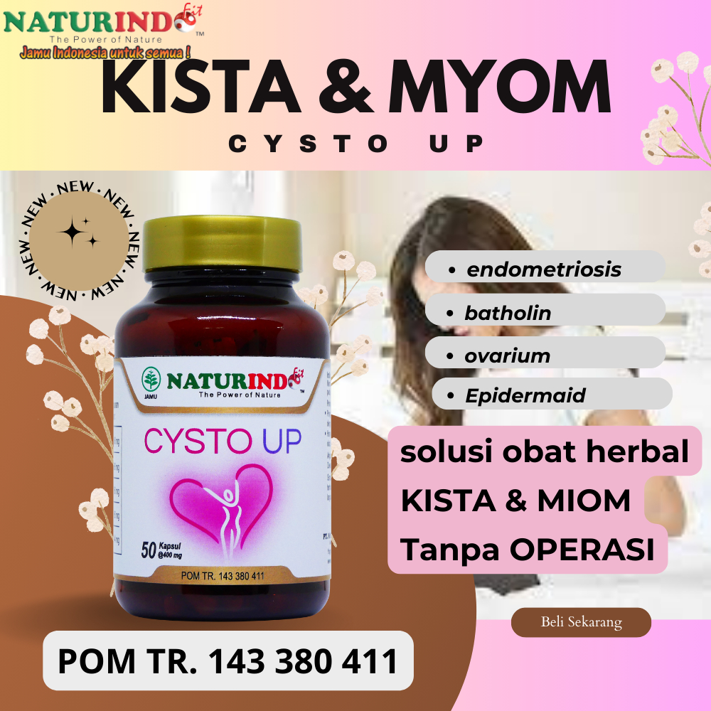 Jual Obat Kista Myom Telat Datang Bulan PCOS Kista Coklat Ovarium ...