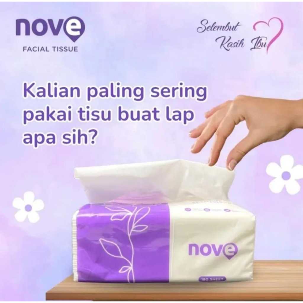 Jual (PAKET ISI 10PCS ) DAPAT 10 Tisu Nove paket Murah tisu 180 sheet ...