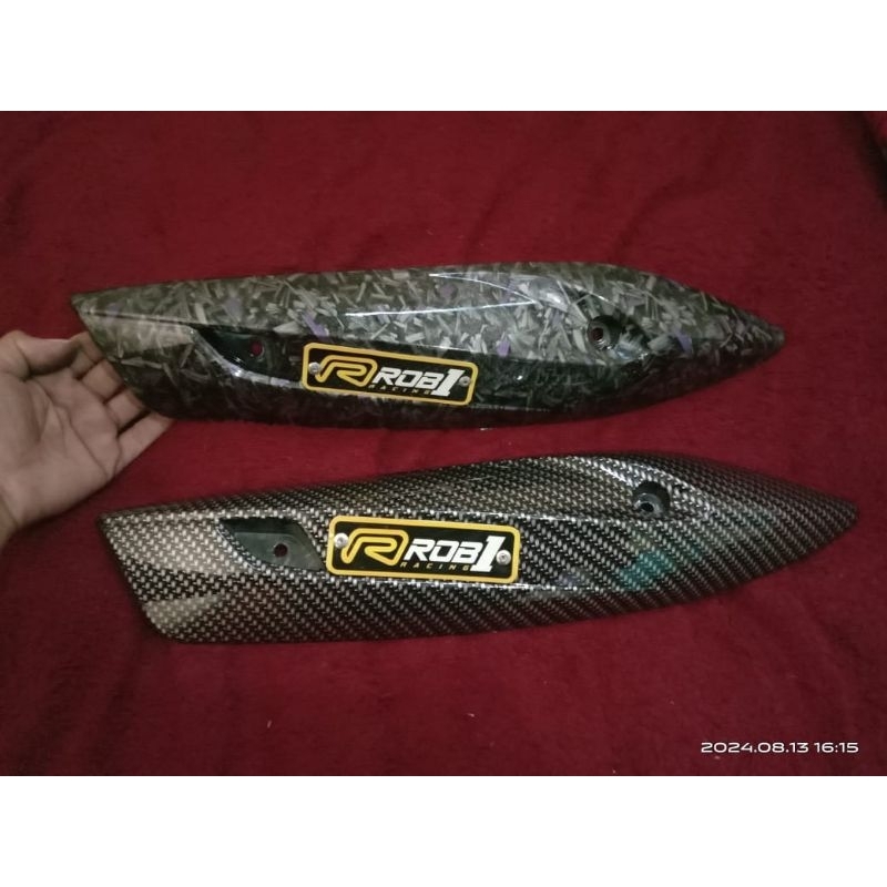 Jual Tameng Cover Knalpot ROB1 Carbon Forged Nmax Aerox Grandfilano ...