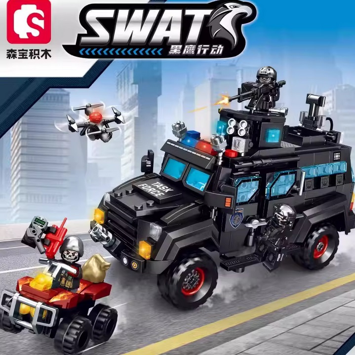 Swat Polizia Sembo Block Swat Jual Brick Police Harga Terbaik