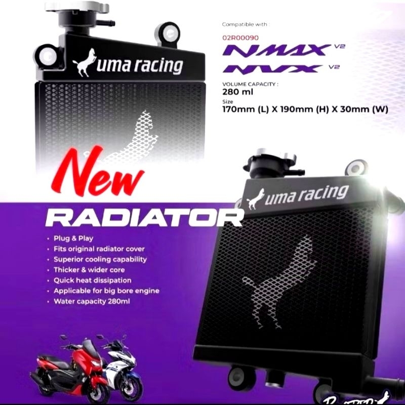 Jual Radiator Uma Racing Nmax Aerox | Shopee Indonesia