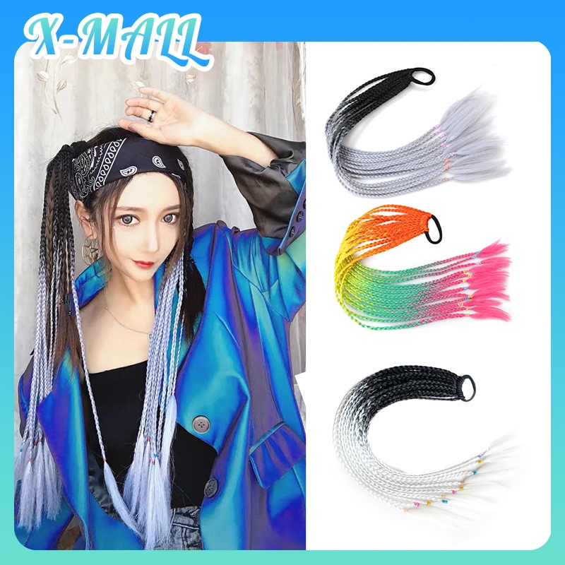 Jual Wig Rambut Sintetis Palsu Extension Model Kepang Panjang 60Cm ...