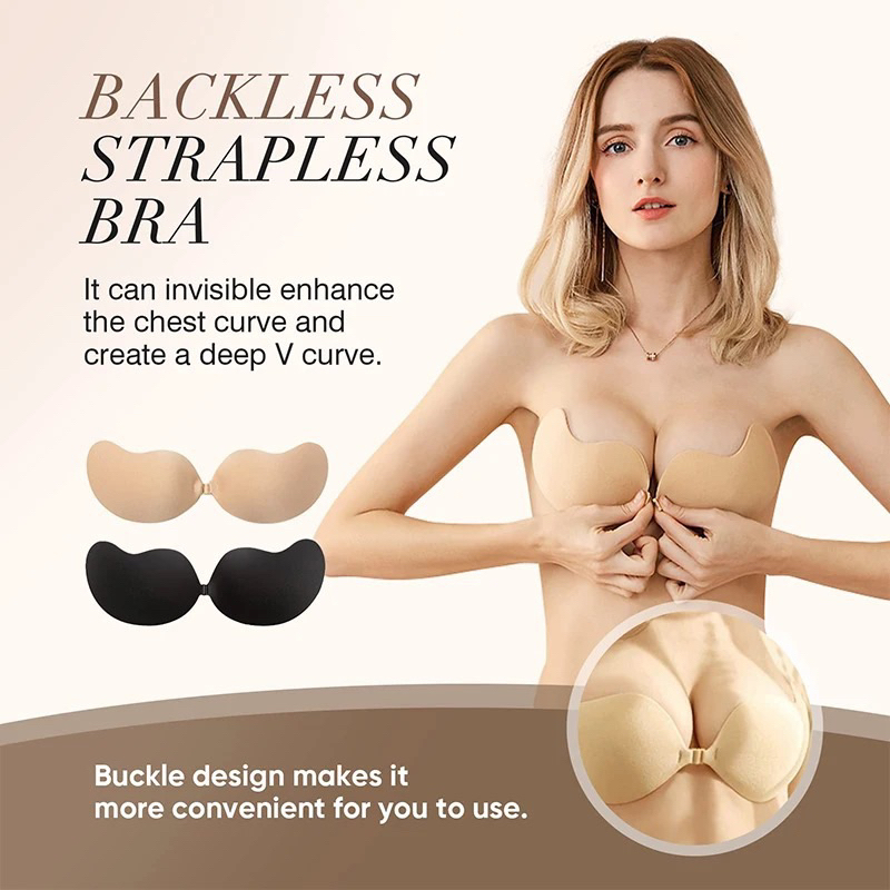 【Bisa COD】Silicone Breast Sticker Lifting Bra Self-adhesive Bra Cover  Invisible Bra Pad Sexy Strapless Bra