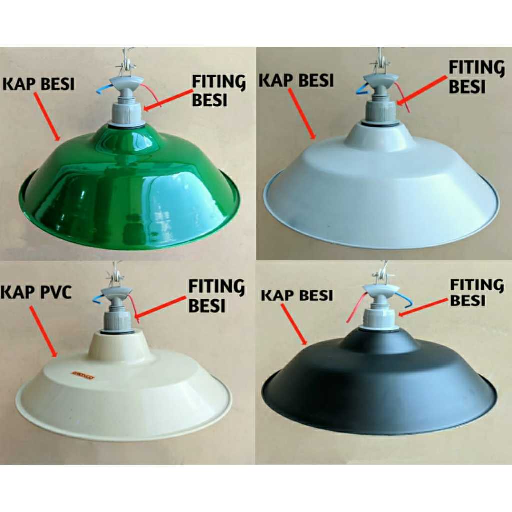 Jual FITTING BESI + KAP PVC 30CM Gronco SET Kap PVC + Fiting BESI Kap ...