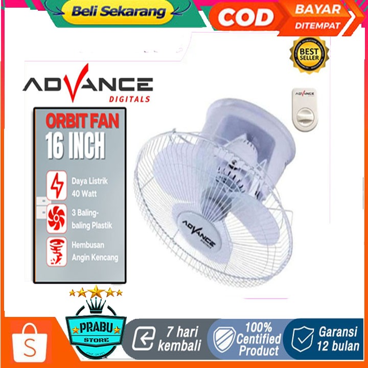 Jual Orbit Fan Advance OBF-16 / Kipas Angin Orbit 16 inch / Auto fan 16 ...