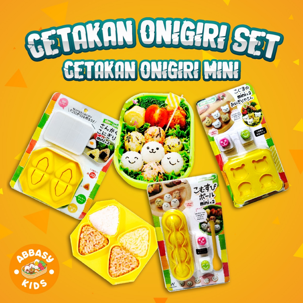 Jual CETAKAN ONIGIRI MINI | BENTO MOLD TRIANGLE BEAR RICE BALL | Shopee ...