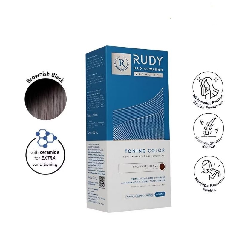 Jual RUDY HADISUWARNO TONING COLOR / NATURAL BLACK | Shopee Indonesia